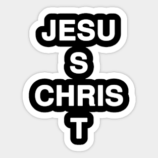 JESUS CHRIST Text Typography Sticker